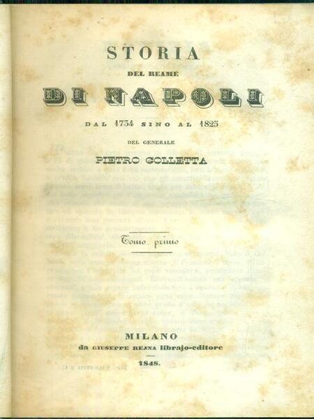 Storia del Reame di Napoli 2vv.