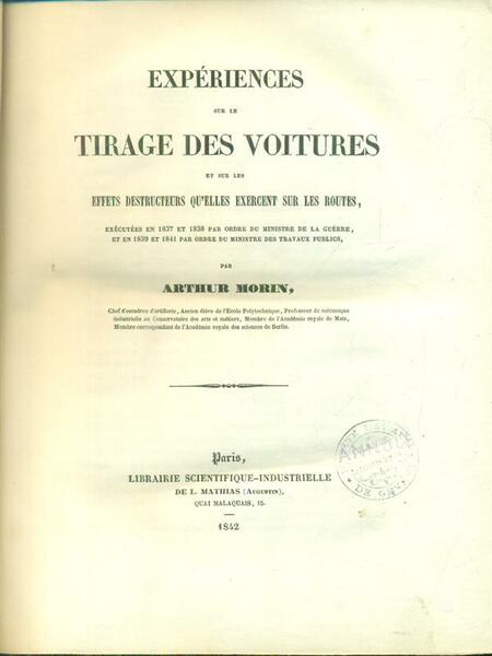 Experiences sur le tirage des voitures