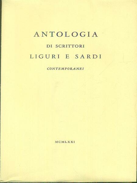 Antologia di scrittori liguri e sardi contemporanei