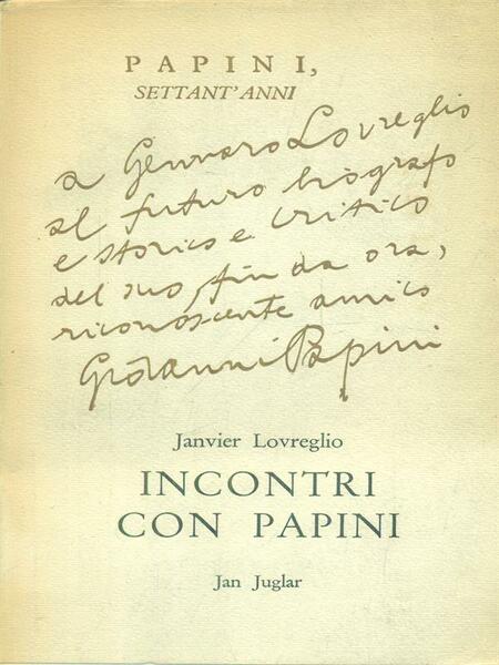 Incontri con Papini