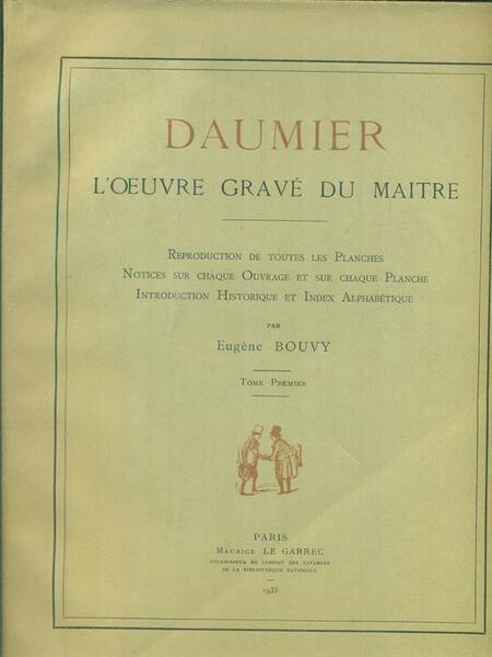 Daumier. L'oeuvre grave' du maitre 2vv