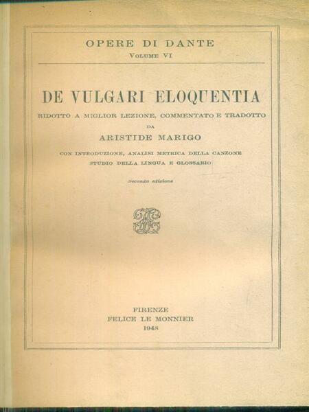 De vulgari eloquentia