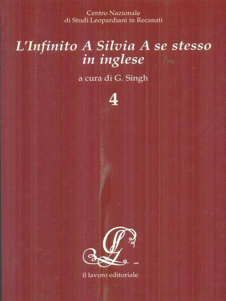 L'Infinito A Silvia A se stesso in inglese
