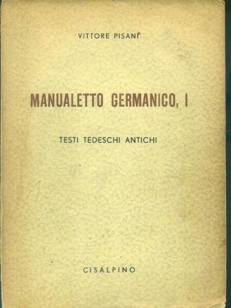 Manualetto germanico I