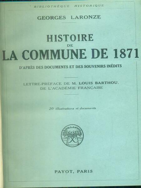 Histoire de la Commune de 1871