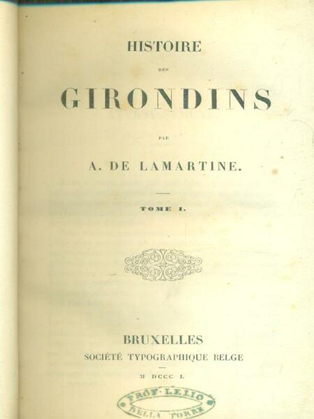 Histoire des girondins 5vv