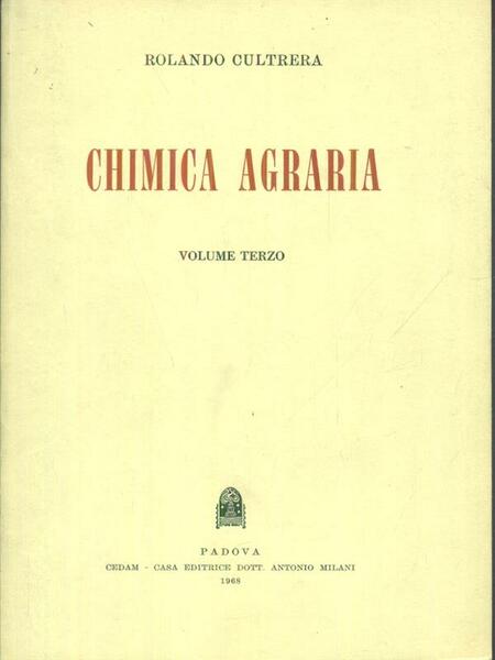 Chimica agraria vol. 3