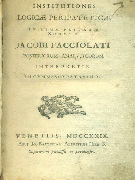 Institutiones logicae peripsteticae