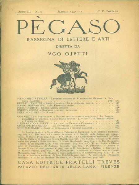 Pegaso n. 5/maggio 1931