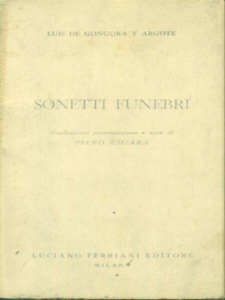 Sonetti funebri