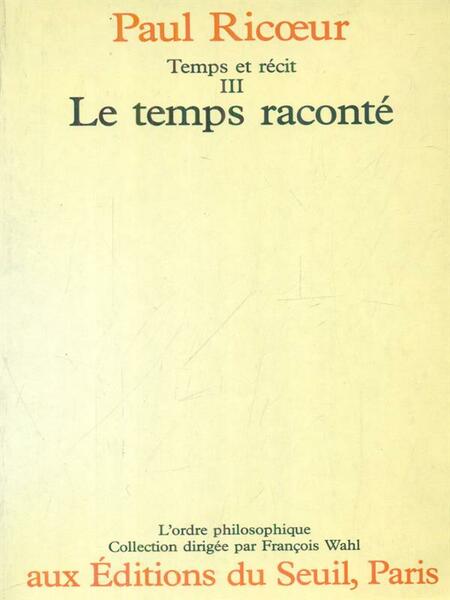 Temps et recit 3vv