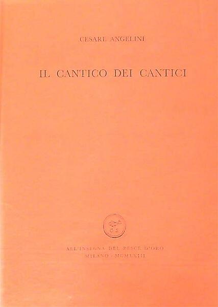 Il cantico dei cantici