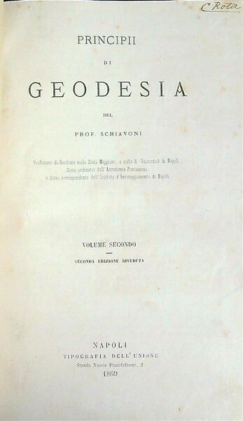 Principii di Geodesia vol 2