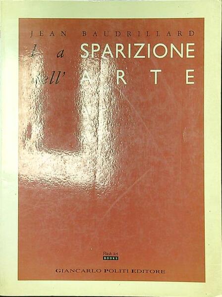 La sparizione dell'arte