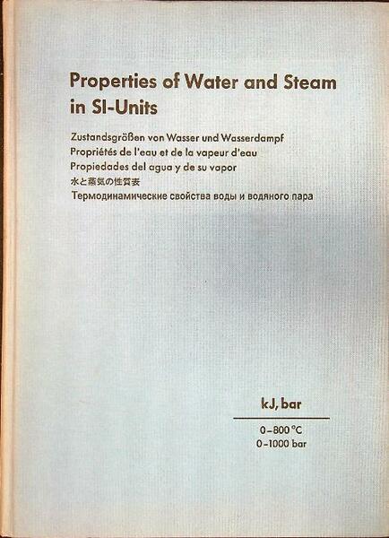 Properties of water and steam in Sl-Units