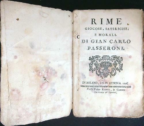 Rime giocose, satiriche e morali