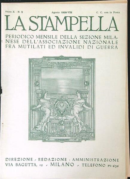 La stampella Anno X n 8 Agosto 1930 VIII