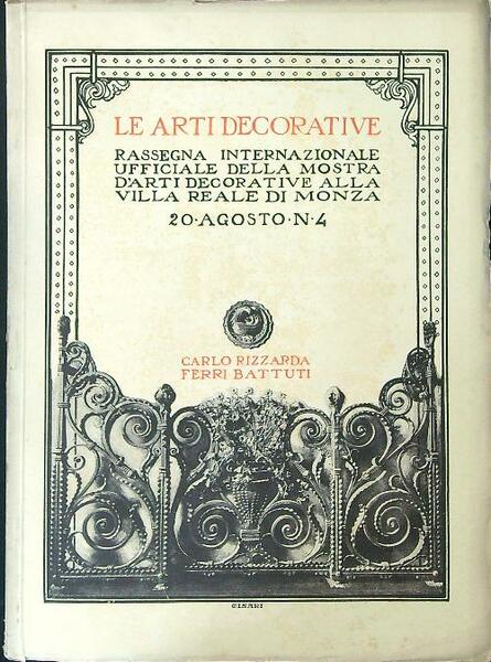 Le arti decorative 20 Agosto n 4