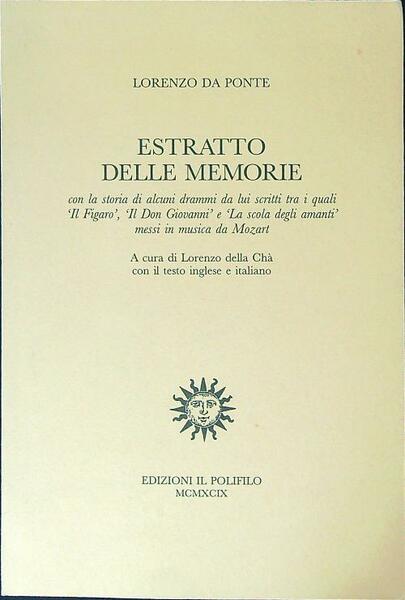 Estratto delle memorie