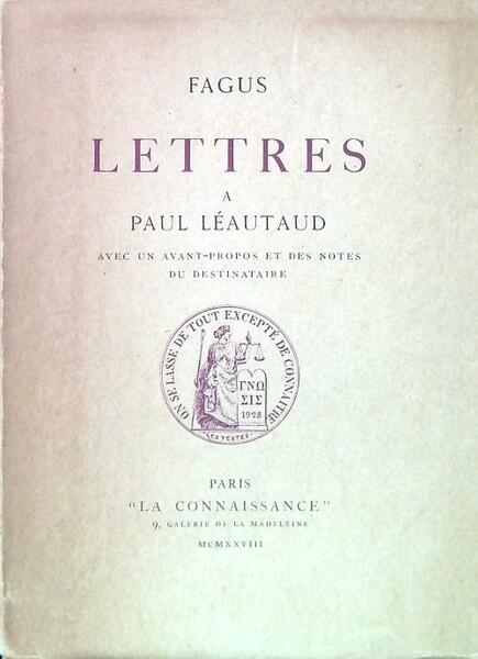 Lettres a Paul Leautaud