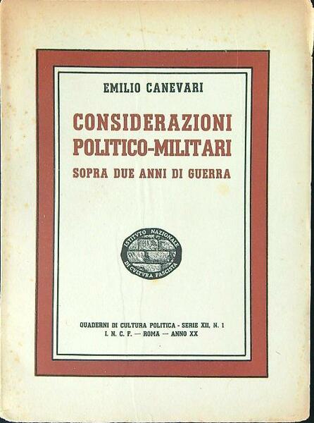 Considerazioni politico-militari
