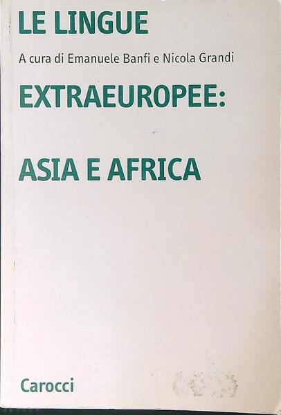 Le lingue extraeuropee: Asia e Africa