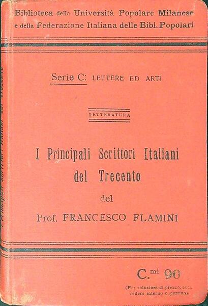 I principali scrittori italiani del Trecento