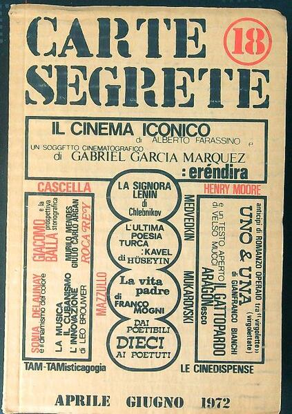 Carte segrete 18 Aprile Giugno 1972