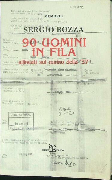 90 uomini in fila