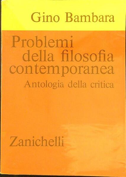 Problemi della filosofia contemporanea