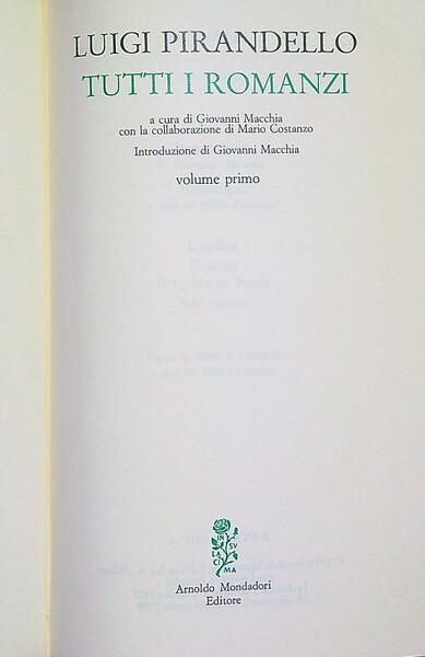 Tutti i romanzi vol. 1