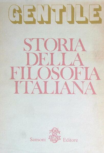Storia della filosofia italiana. 2 volumi con cofanetto