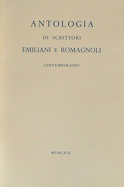 Antologia di scrittori emiliani e romagnoli contemporanei