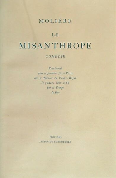 Le misanthrope