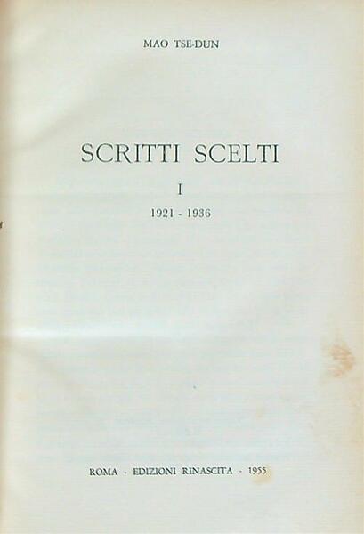 Scritti scelti. 3 volumi