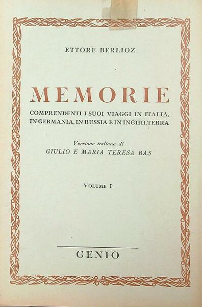 Memorie. 2vv