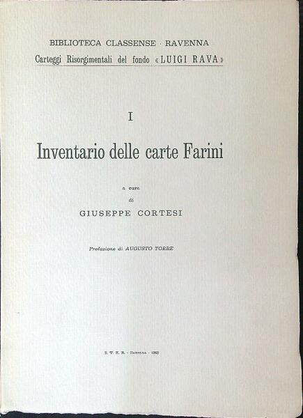 Inventario della carte Farini