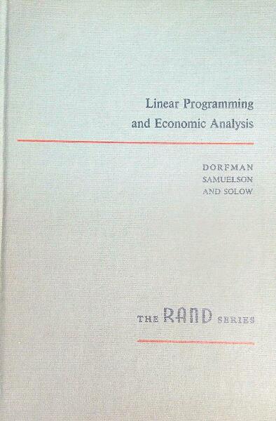 Linear Programming and Economic Analysis