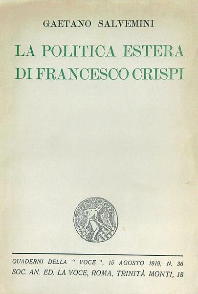La politica estera di Francesco Crispi