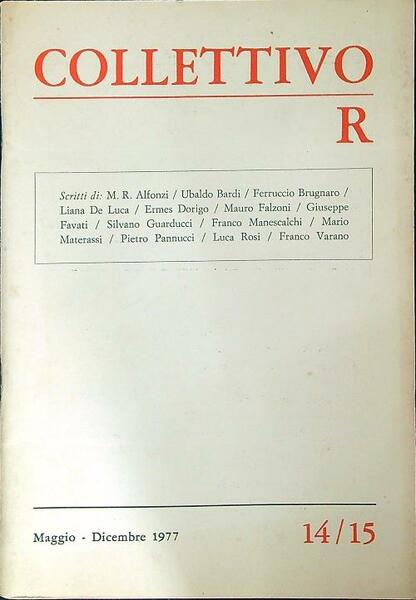 Collettivo R n. 14/15/Maggio-Dicembre 1977