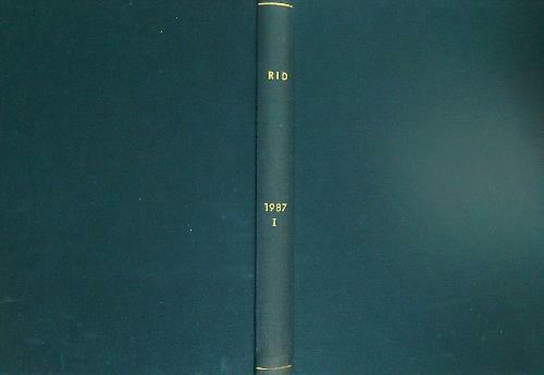 RID Annata 1987. Vol 1. Dal n. 1-gennaio 1987 al …
