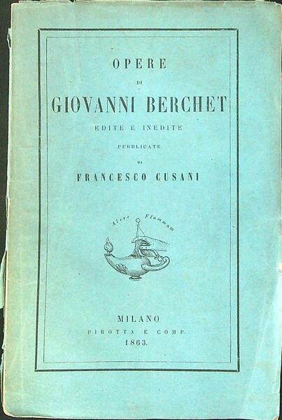 Opere di Giovanni Berchet