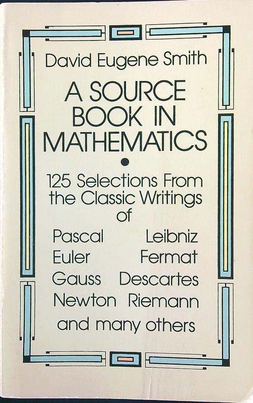 A Source Book in Mathematics