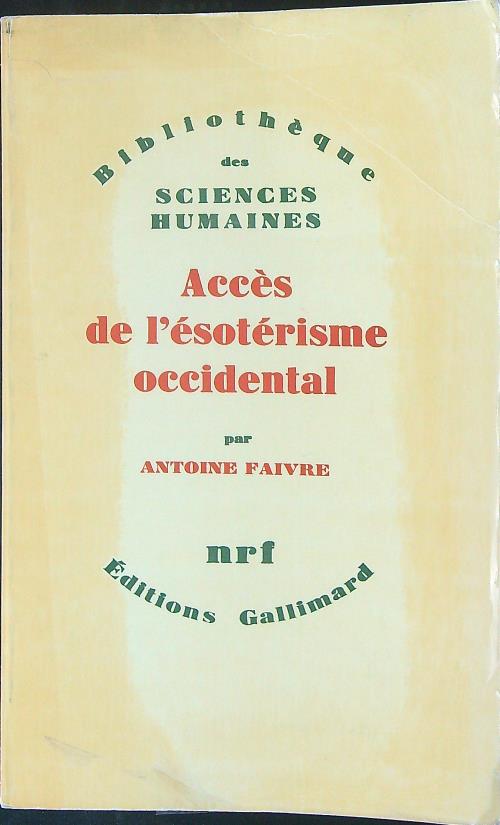 Acces de l'esoterisme occidental