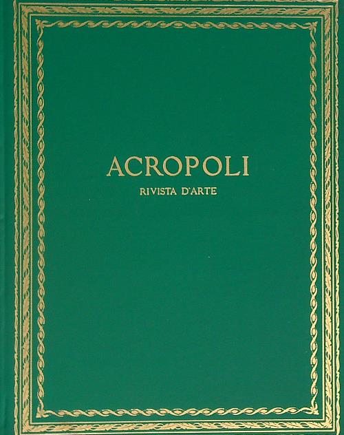 Acropoli rivista d'arte 1960-1961