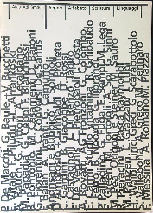 Aiap Adi Smau Segno Alfabeto Scritture Linguaggi