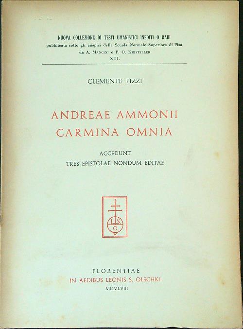 Andreae Ammonii Carmina Omnia
