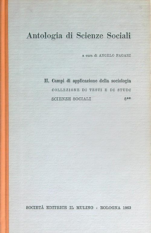 Antologia di scienze sociali. Vol II