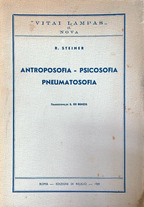 Antroposofia, psicosofia, pneumatosofia