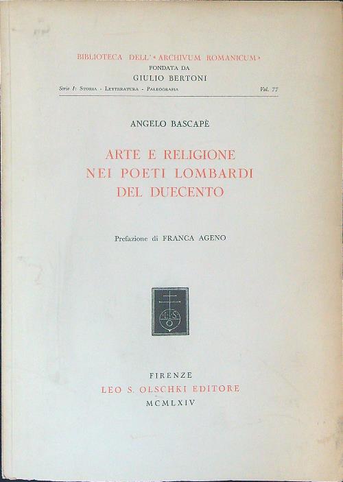 Arte e religione nei poeti lombardi del Duecento